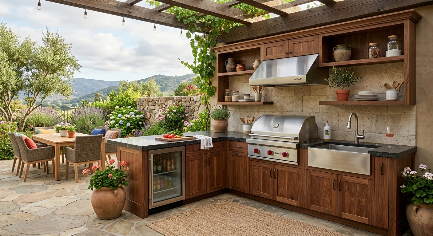 outdoor kitchen