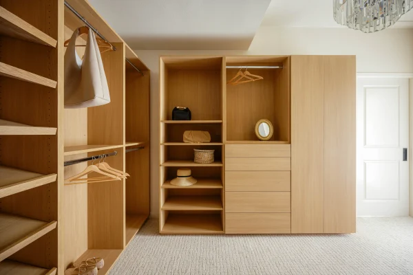custom shelving and cabinets